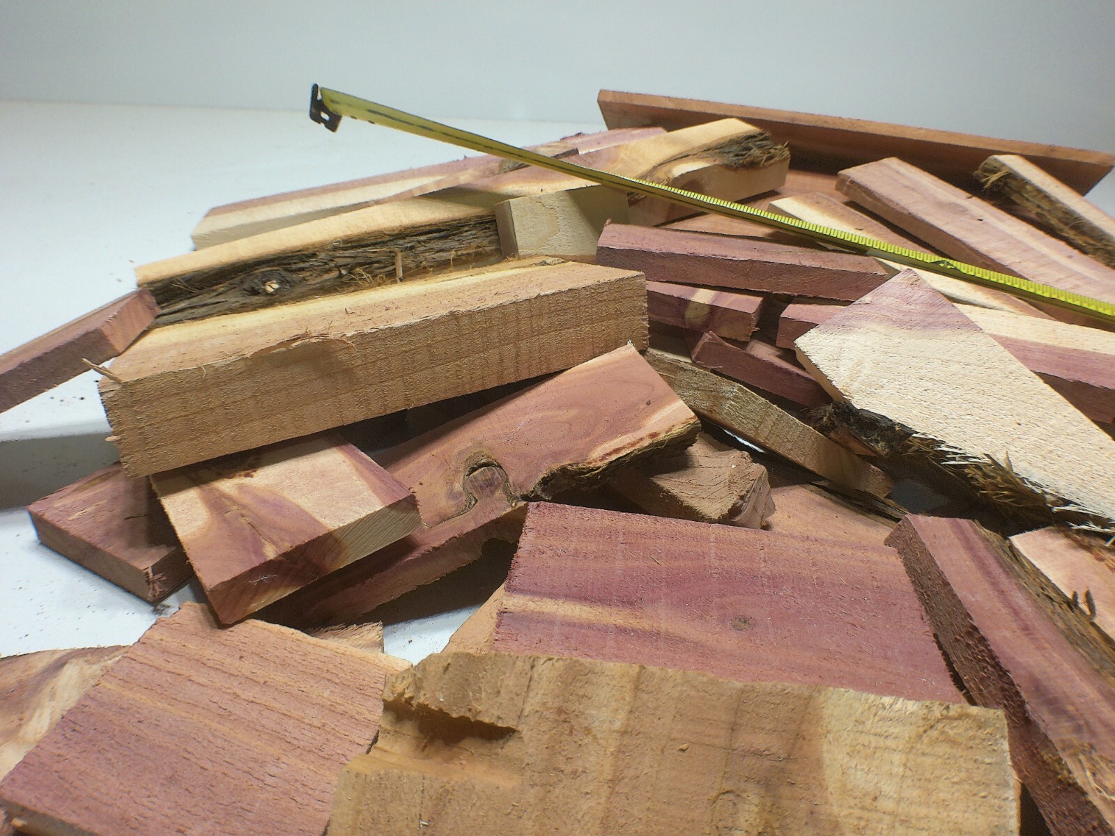 Aromatic Red Cedar Wood Milled Kiln Dried 10LBS Craft Project Pieces SHIPs FREE!