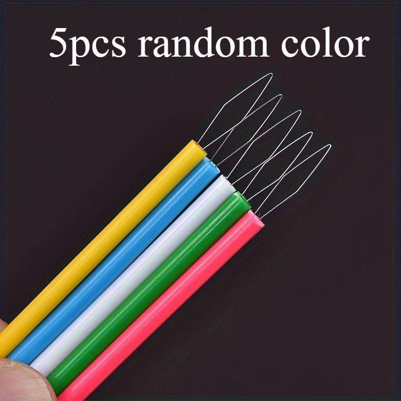 5Pcs Plastic Sewing Needle Threading Tool Set for Craft Beadwork DIY