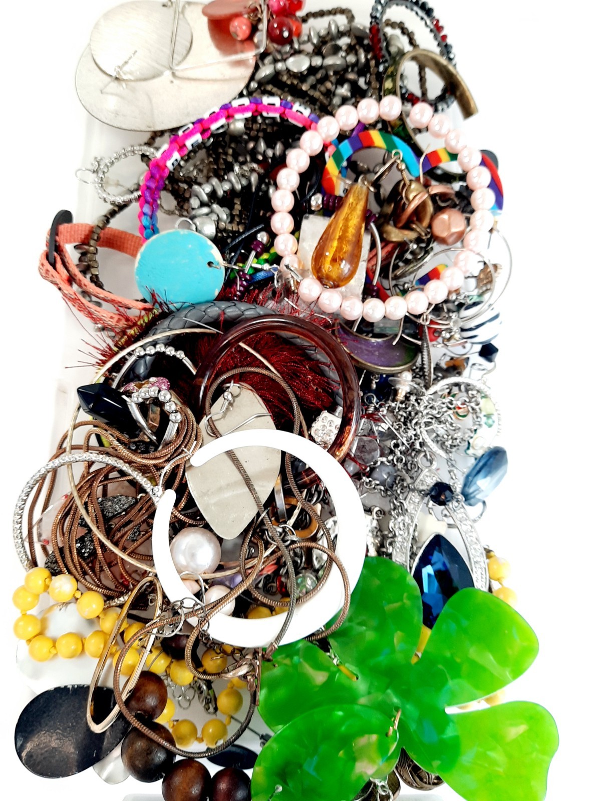 2 Lbs Scrap Jewelry & Beads Jewelry Making Craft Lot Artisans Special Big Mix