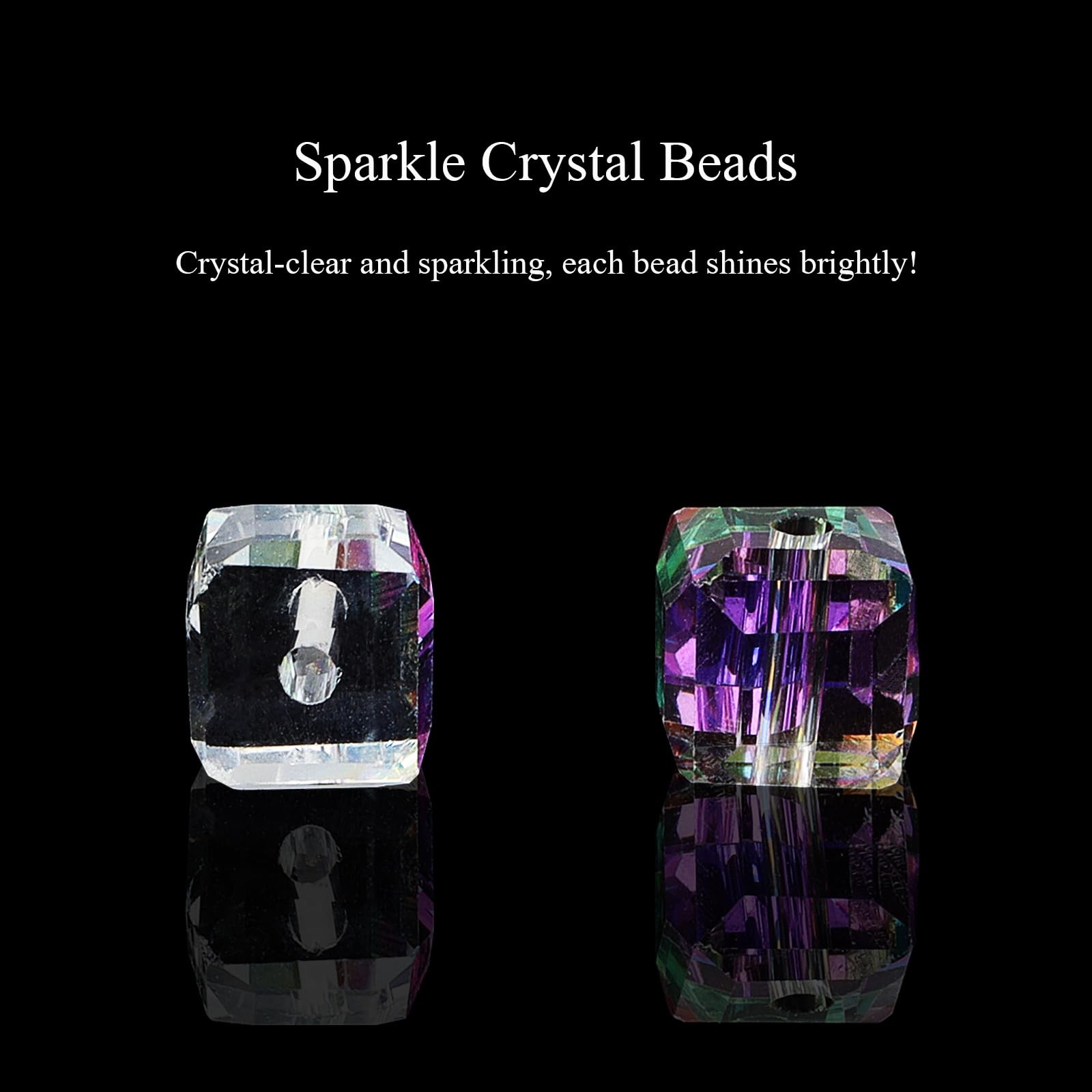 DIQIO 8mm Crystal Beads Clear