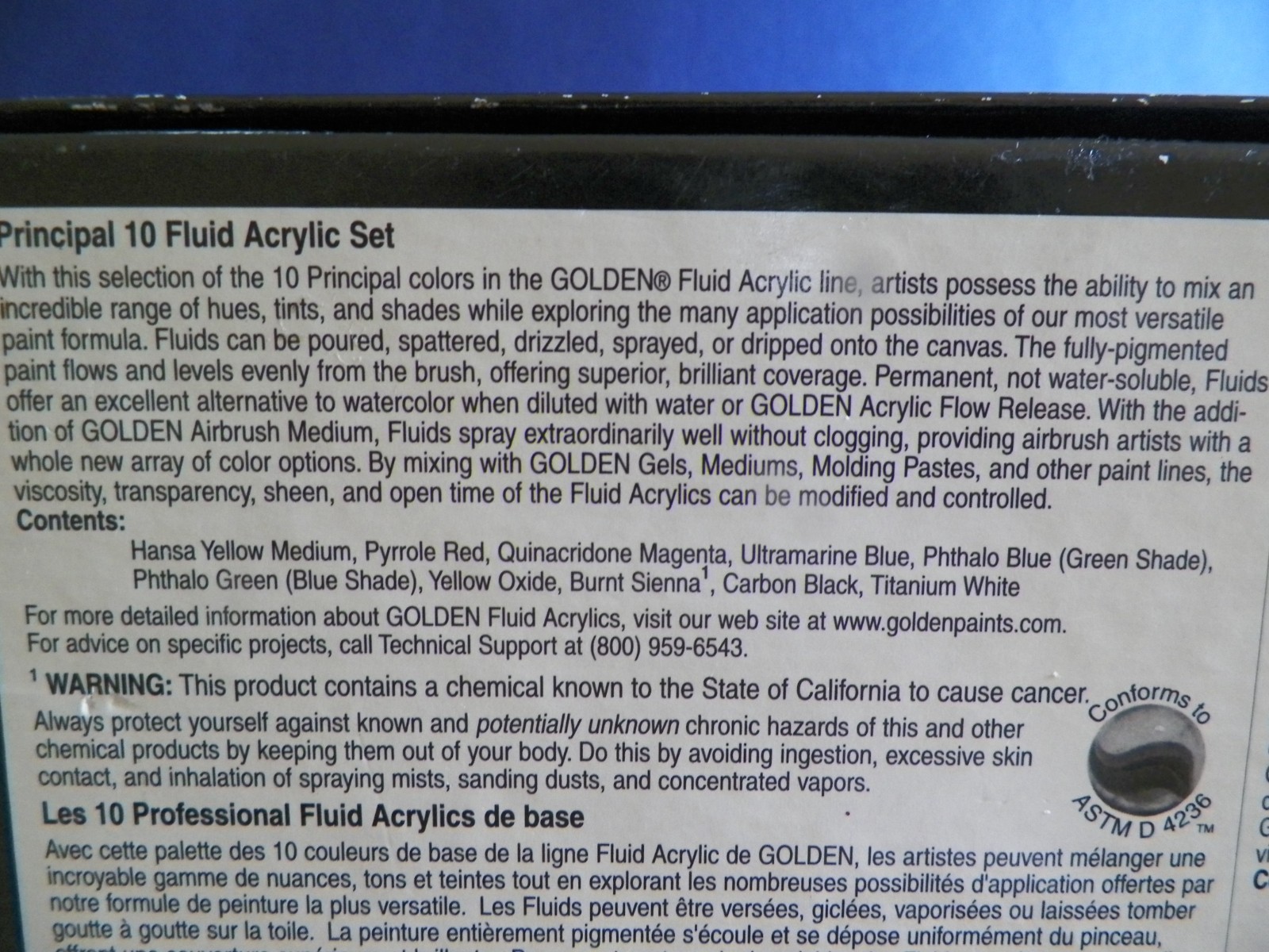 Golden Artist Fluid Mixing Acrylic Paint 1 oz Lot of 9 Bottles “Read”