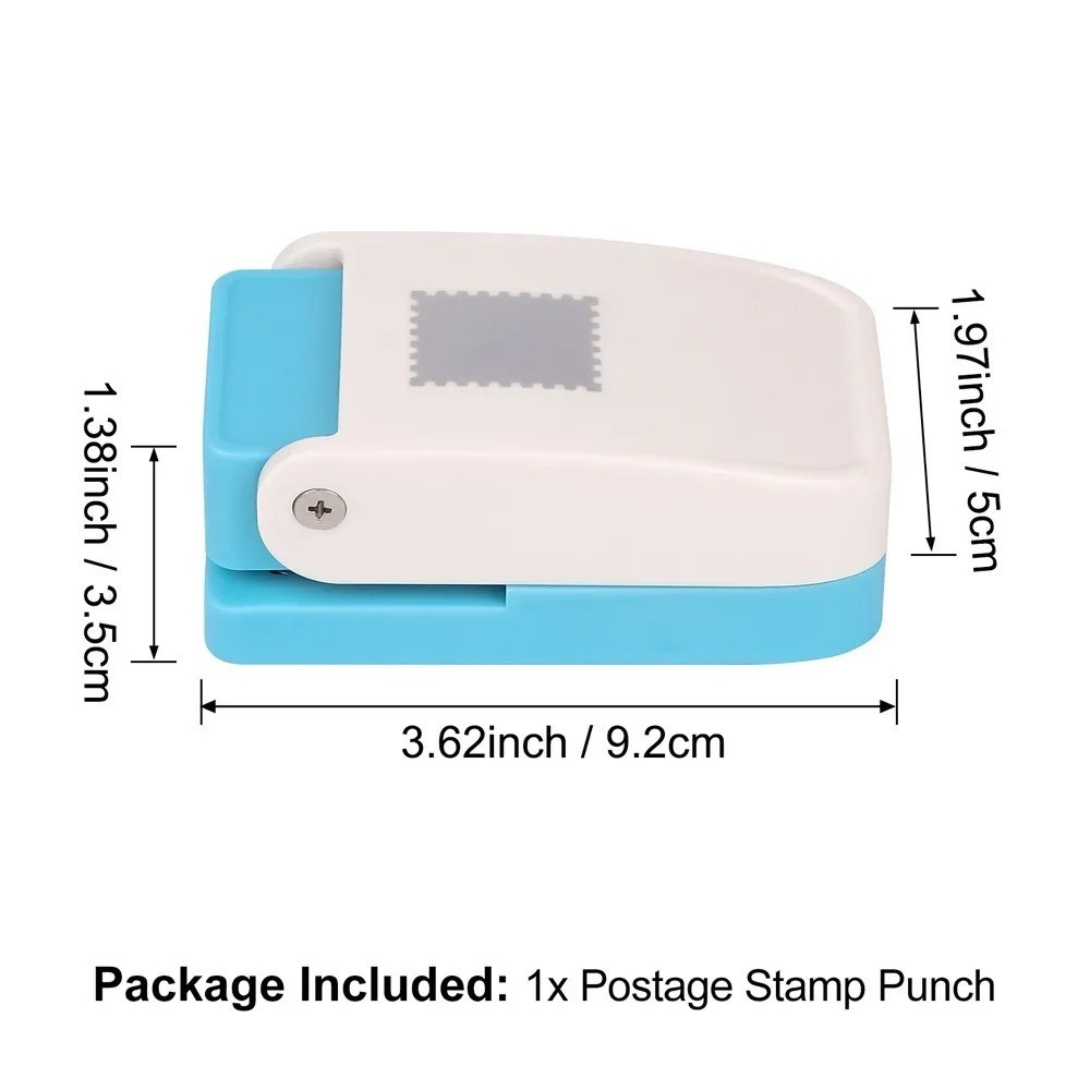 Postage Stamp Craft Punch Lever Action Paper Scrapbooking Cutter Tool