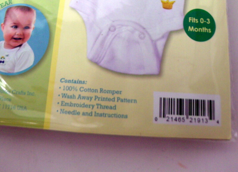 Tobin FROG PRINCE Soft Touch Embroidery Romper 0-3 months