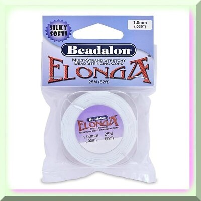 White 1mm Craft Wire 25m for Jewelry Making