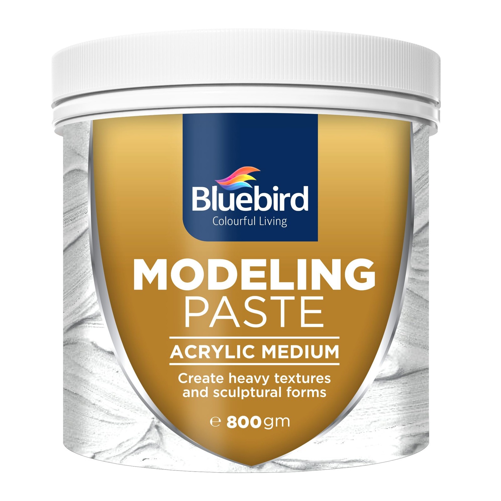 Thick Modeling Paste White 28.2 Oz / 800gm – High Density, Acrylic Medium for…