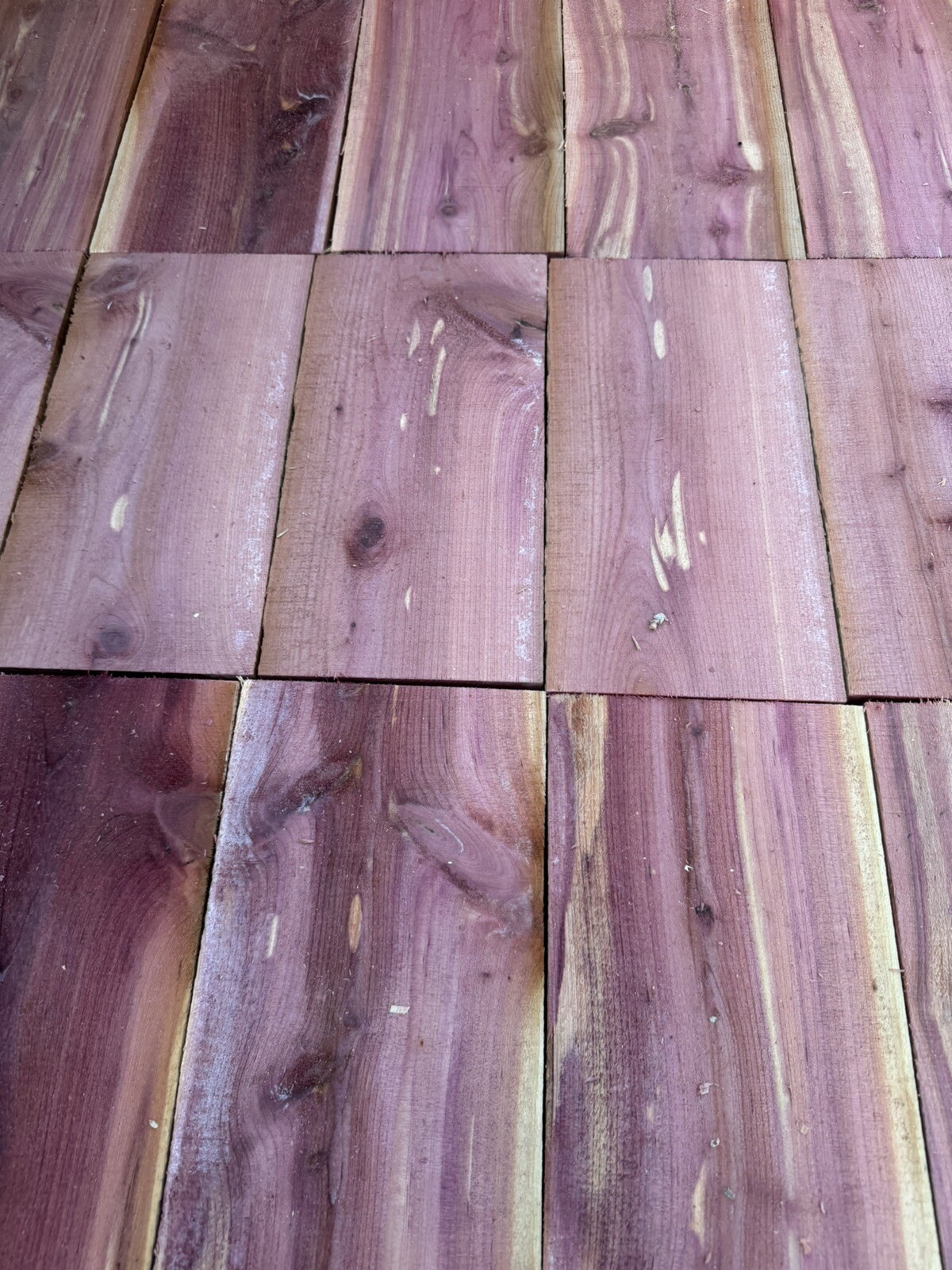 Exotic Aromatic Eastern Red Cedar Craft Boards, 1” Thick X 5” Wide X 10”. Long
