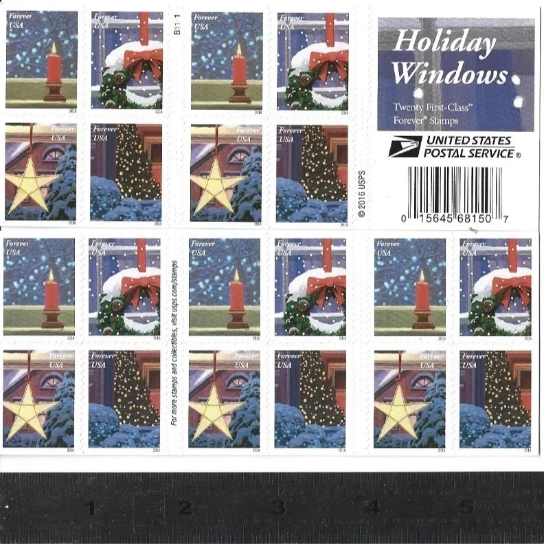 Assorted Christmas designs – 20 per sheet