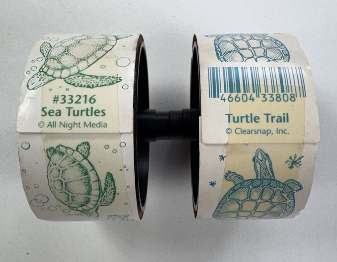 Rollagraph Roller Stamp System Lot 1 Handle 10 Wheel Stamps Cats Turtles + More