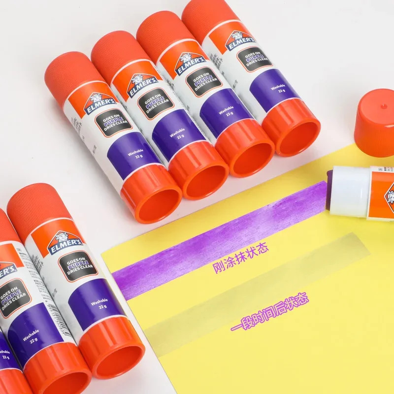 Elmer’S Transparent Solid Glue Stick Color-Changing Glue, Washable, Suitable for