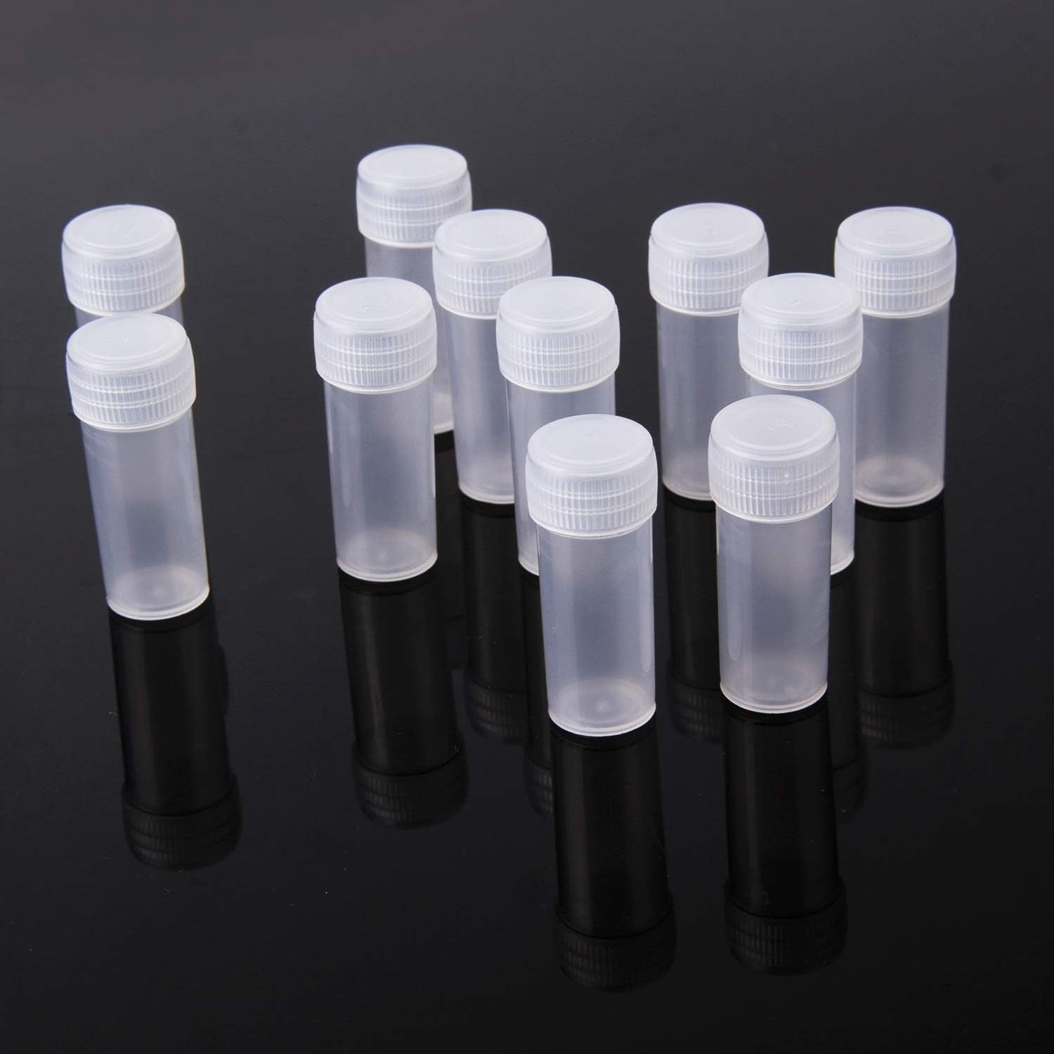 100Pcs 5ML Small Pill Plastic Containers Empty Pill Bottles Sample Bottles Vi…