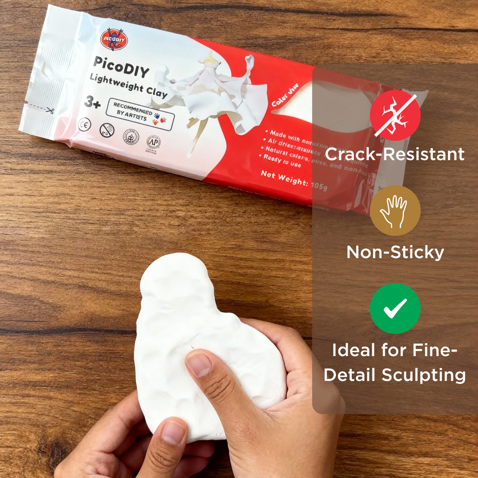 PicoDIY Lightweight Air Dry Clay, Modeling Clay for Figures, Soft & Ultra Light