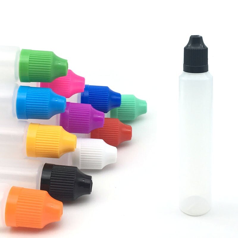 10-Piece Translucent Eyedrops Bottle, 30Ml/60Ml Glue Bottle, with 2 Mini Funnels