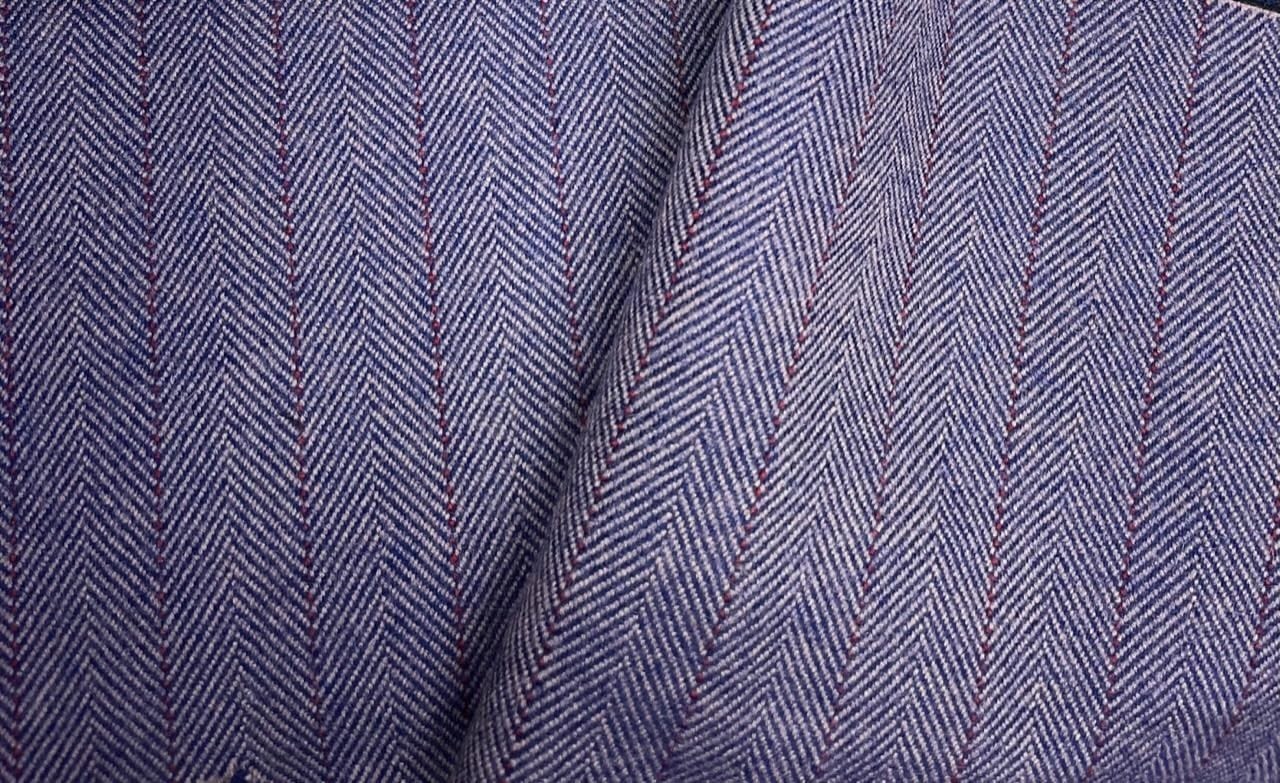 $30 for 2 Yards,Lavender/purple 100% Wool Herringbone (Coats,blazer,cape &Hat#52