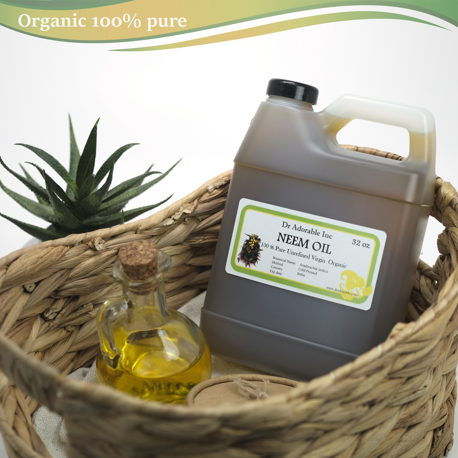 32 Oz Premium Neem Oil Pure Organic Cold Pressed Best Fresh Multi Purpose