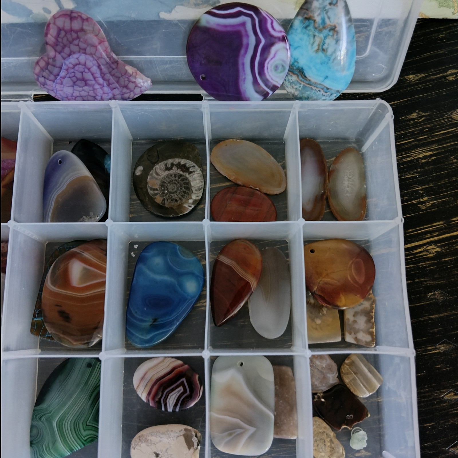 Jewelry maker Crafter Lot of Wrapping Stones also Pendants * Hobbys*