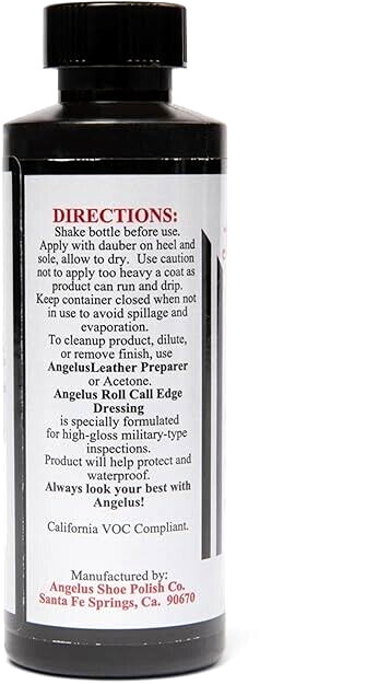 Angelus Roll Call Military Grade Shoe Edge & Heel Dressing w/Applicator 3.6 oz