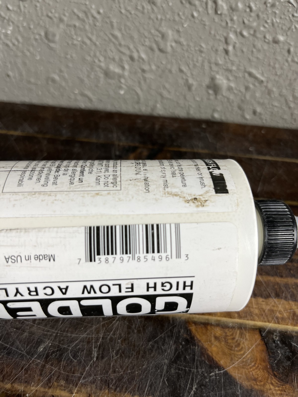 Golden High Flow Acrylic Paint Titanium White 16 fl oz / 473 ml Bottle PW6