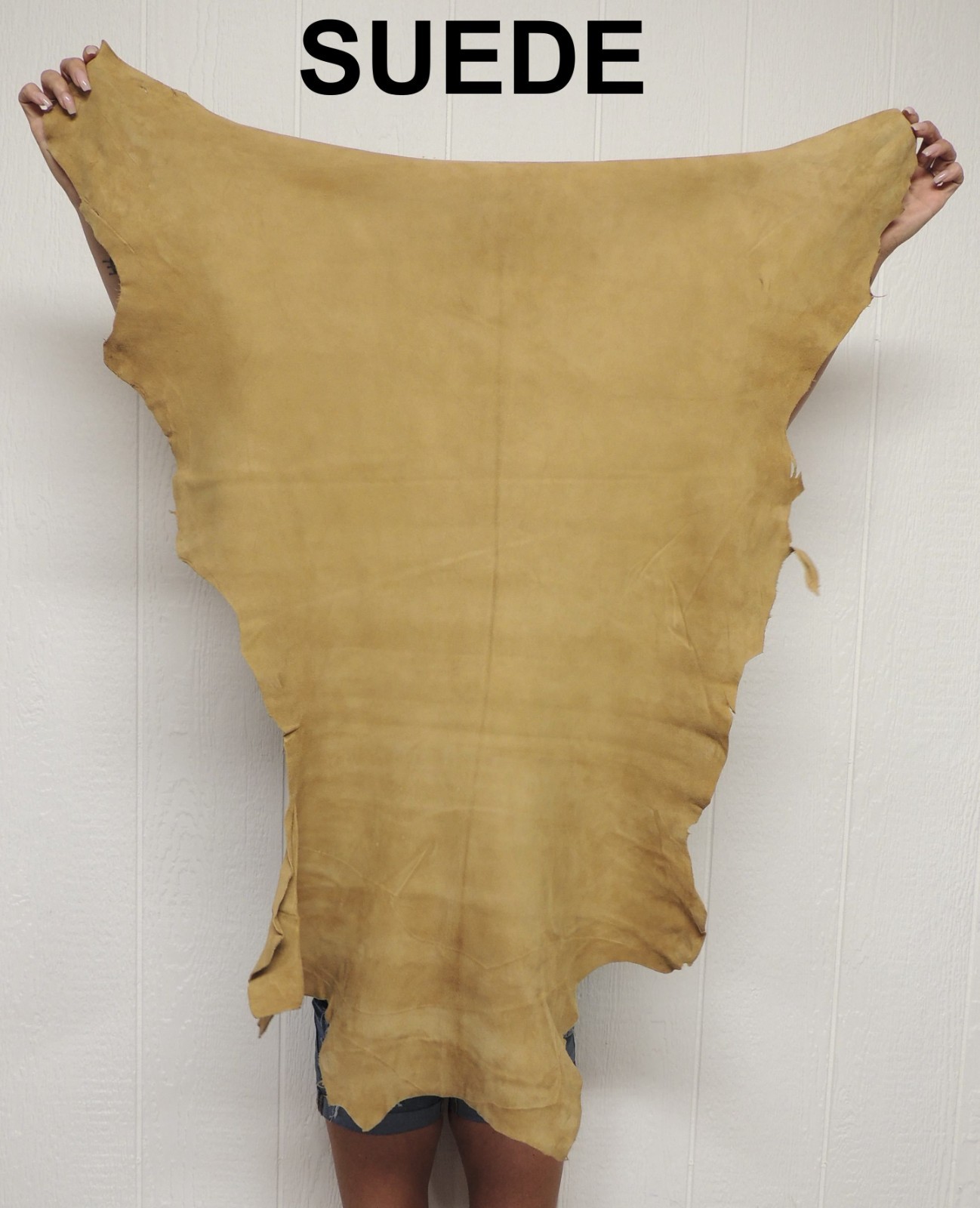SMOKE BUCKSKIN Leather Hide for Native Crafts Laces Pipe Bags Regalia Pelt Skins