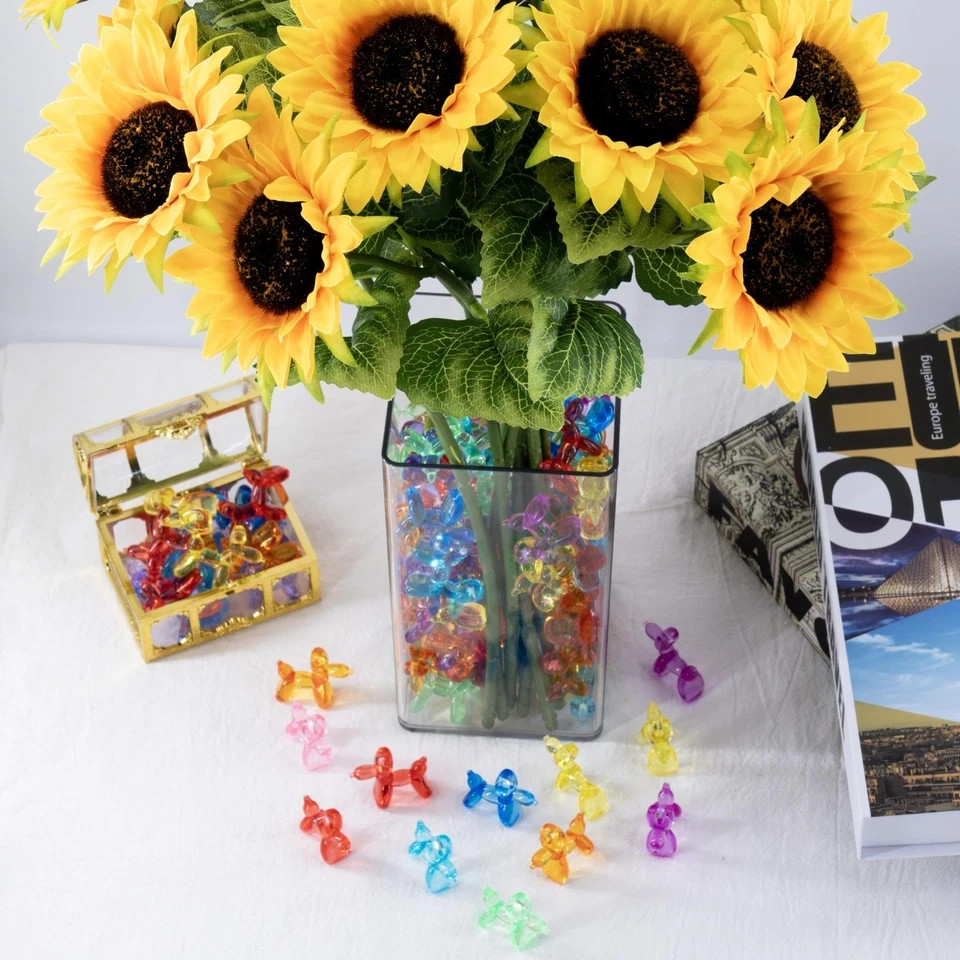 80 PCS Mini Balloon Dog Sculpture Keychain, Nine Colors Randomly Mixed, DIY A…