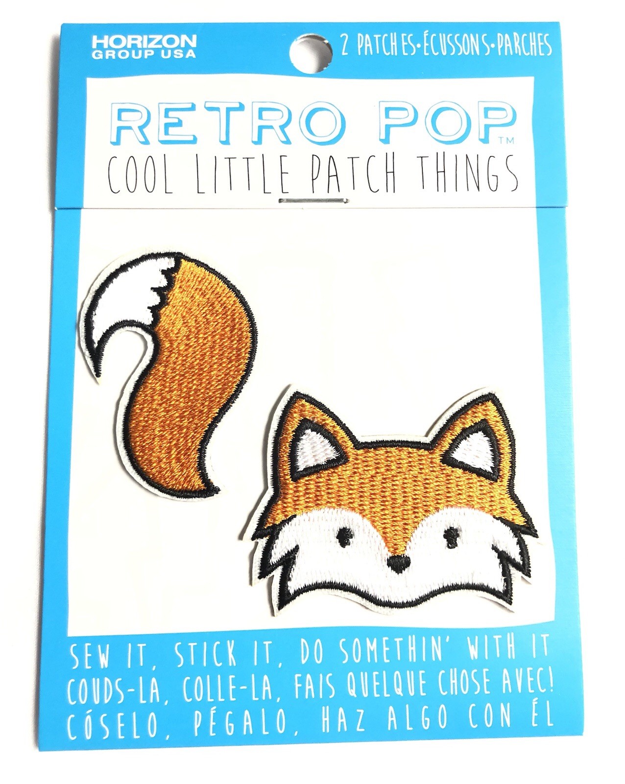 100 PACK Retro Pop Cool Little Things Fox Patch Sew or Stick Embroidered