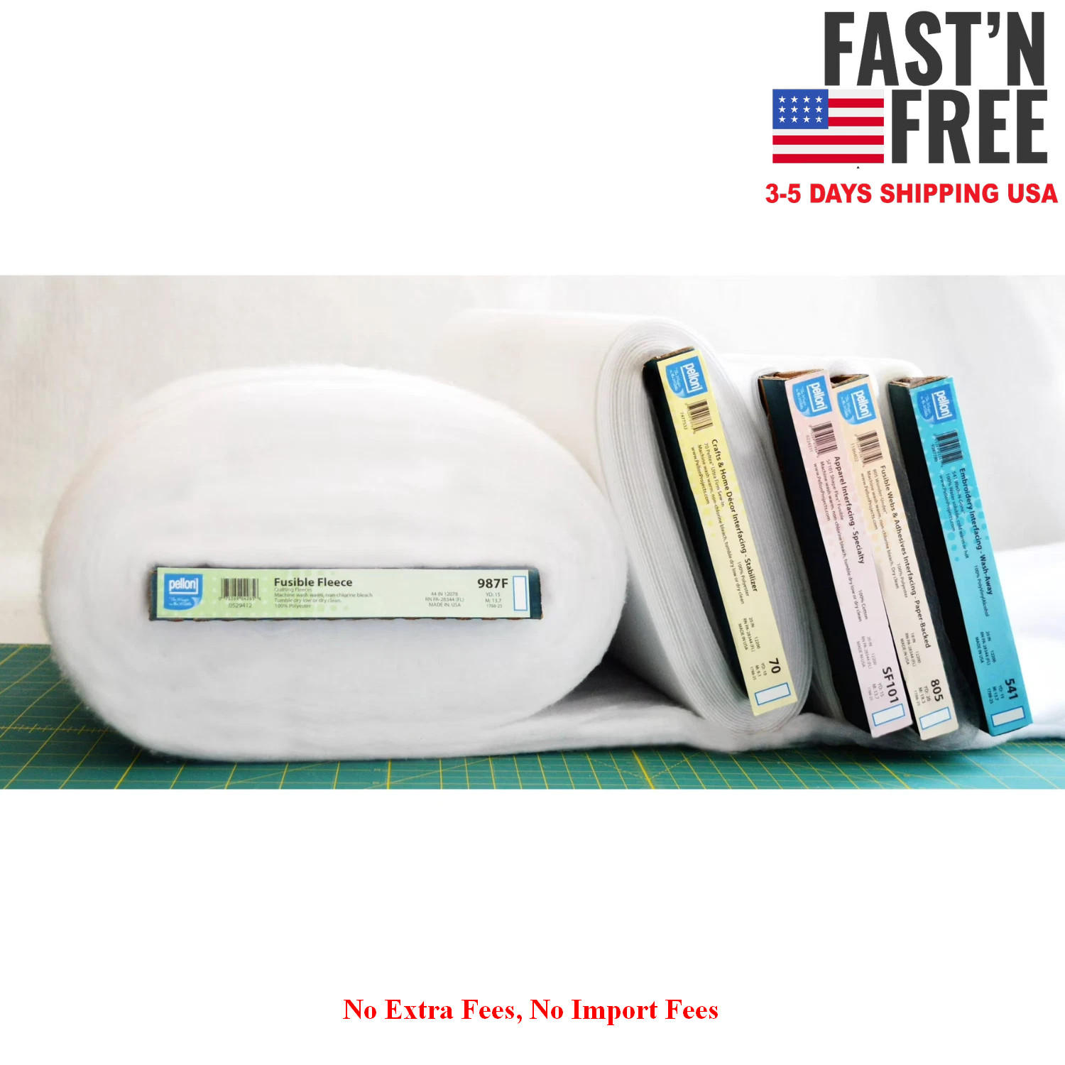 Pellon 76 Flex-Foam Sewing Fabric Stabilizer, off-White 60″x10 Yards by the Bolt
