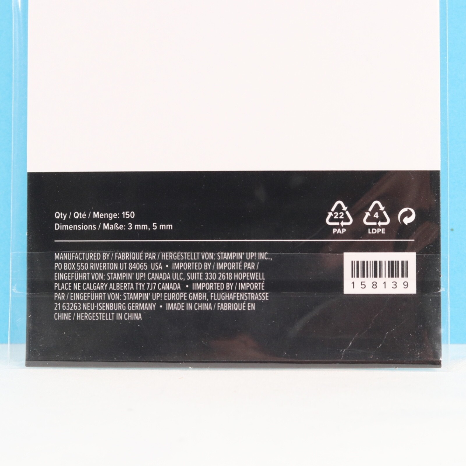 Stampin Up Faux Sea Glass Shapes Embellishments 158139 – 150 pcs