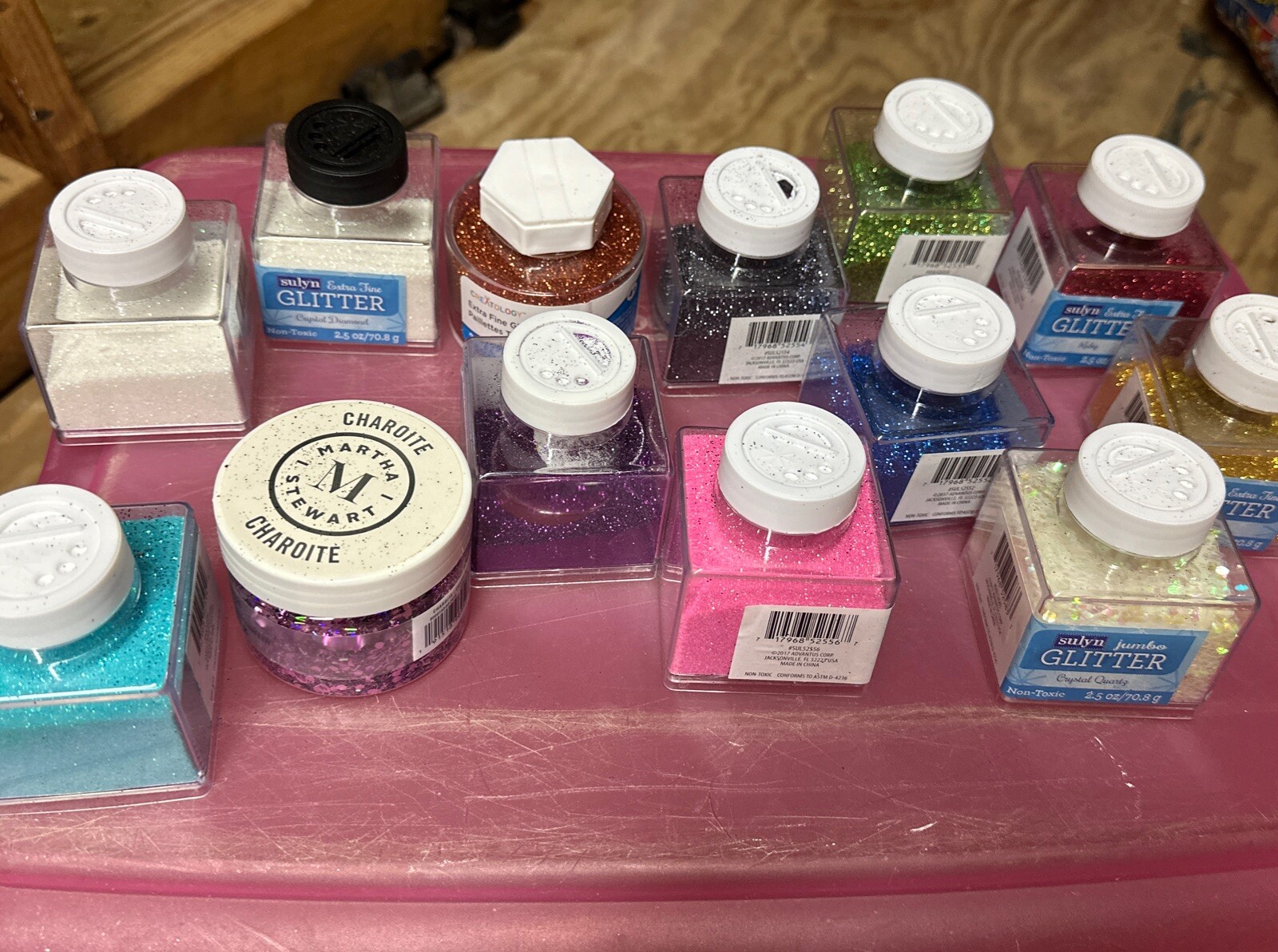 Huge Lot Of Quality StarCraft Glitter For Crafts Projects comes with container