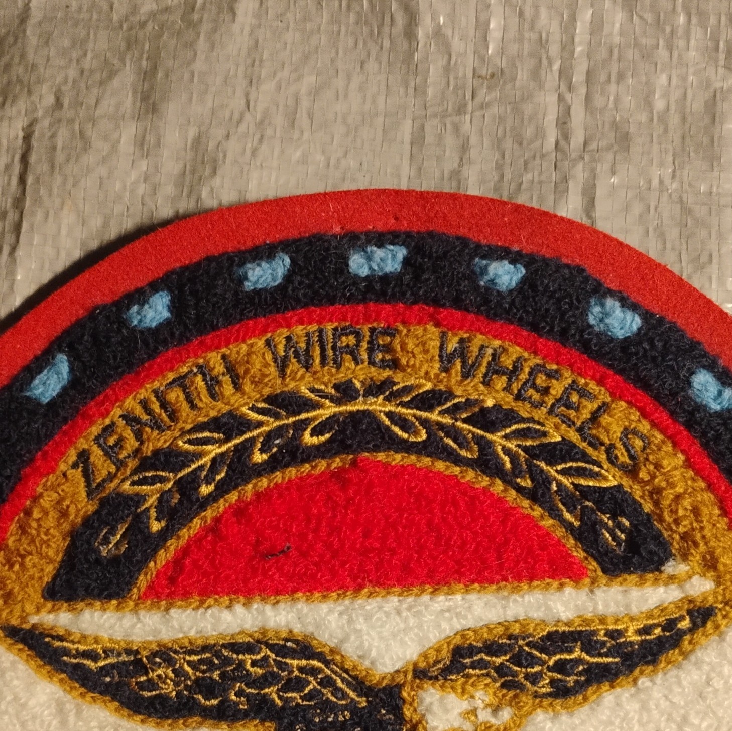 Zenith Wire Wheels California Embroidered Round Sew-On Patch, Single