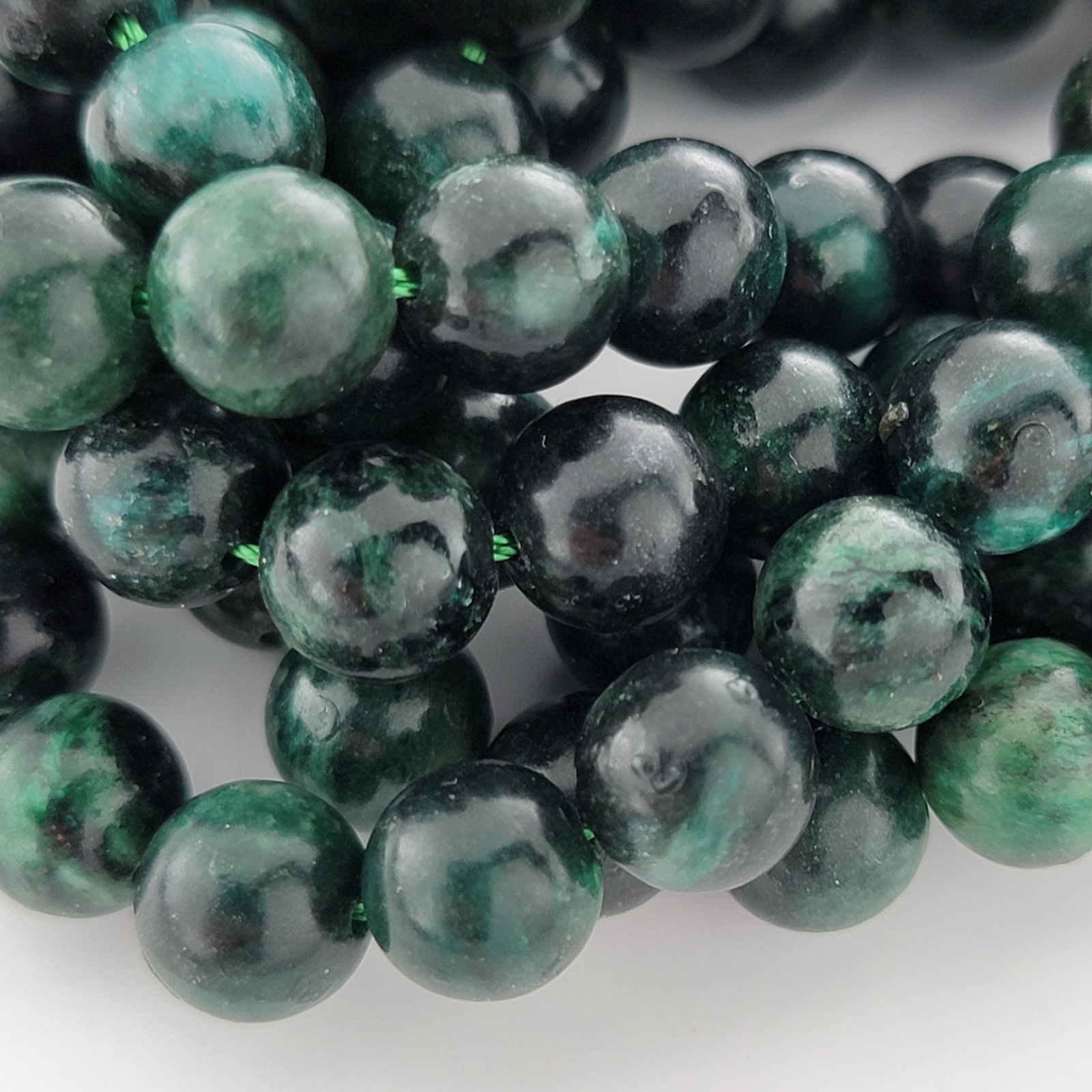 Emerald Beads Top Quality Genuine Gemstone Smooth Round Beads 6mm 8mm 10mm