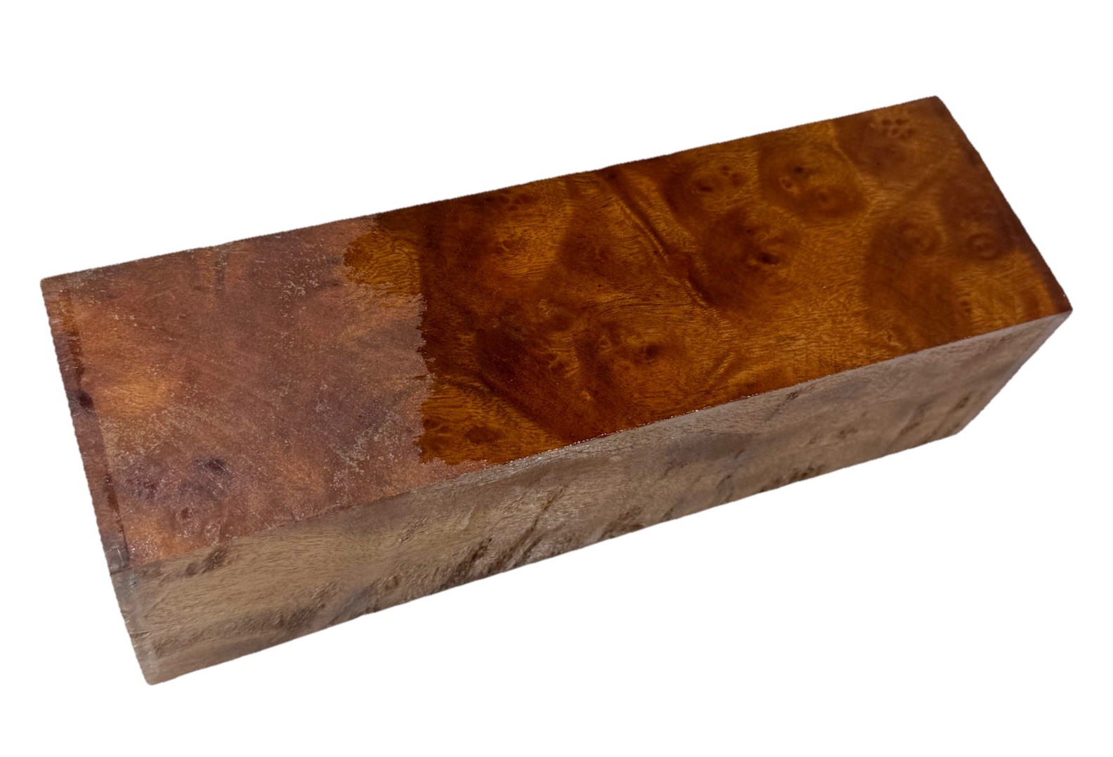 Camphor burl Wood turning blank 2-3/4″ x 2-3/4″ x 9-1/8” (f77) Dried