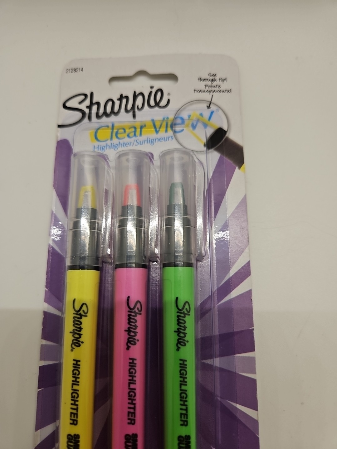 Sharpie Clearview Pen-Style Highlighter, Assorted Color, Chisel Tip, Two Packs