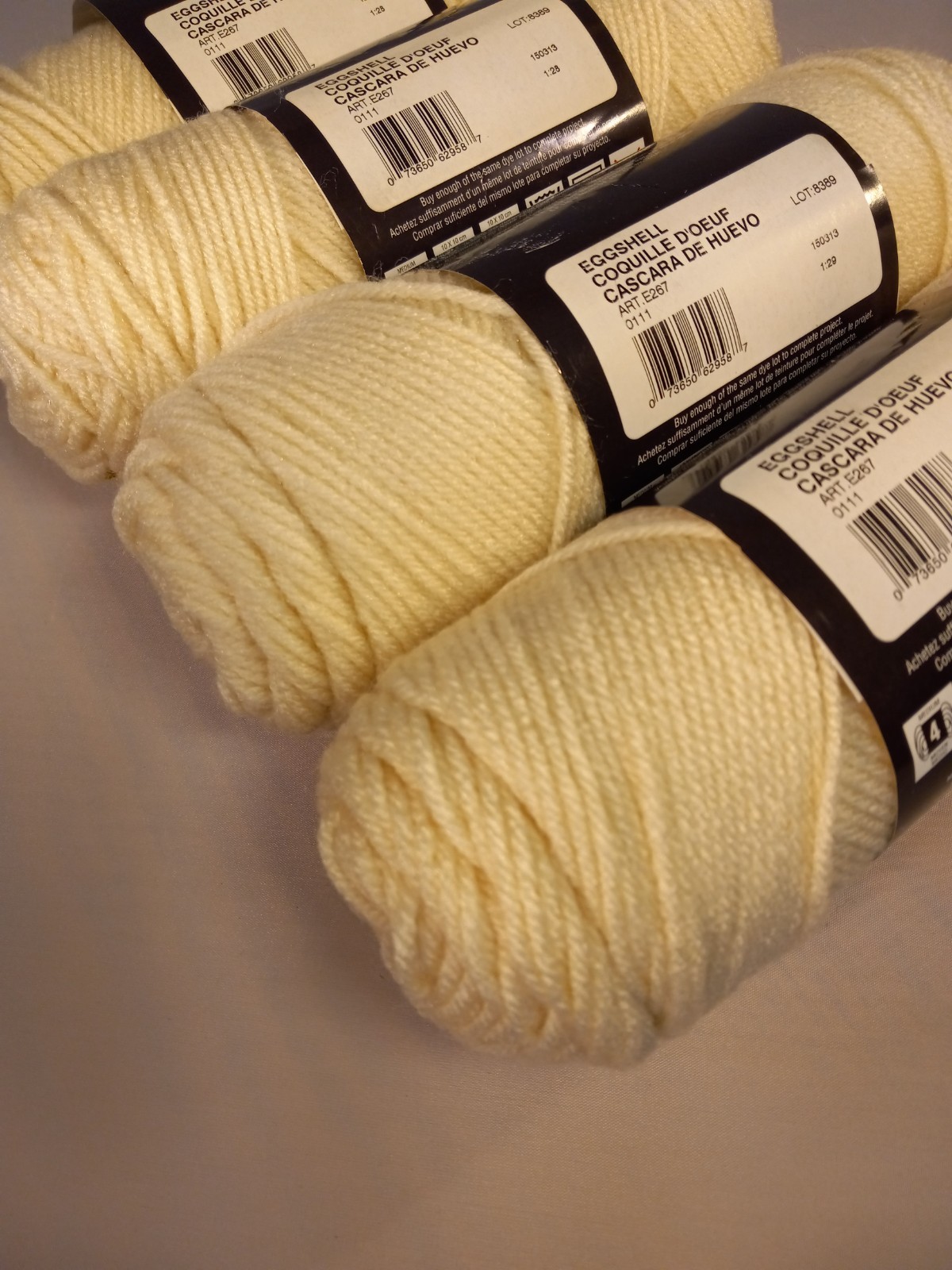 Red Heart Classic Yarn 3 New Old Stock Skeins, 1 Partial, Same Dye Lot
