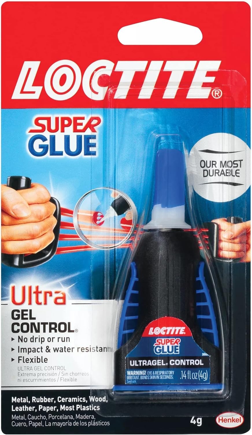 High Viscosity Super Glue Gel – 0.14 fl oz Clear, No Drip Formula for Precision