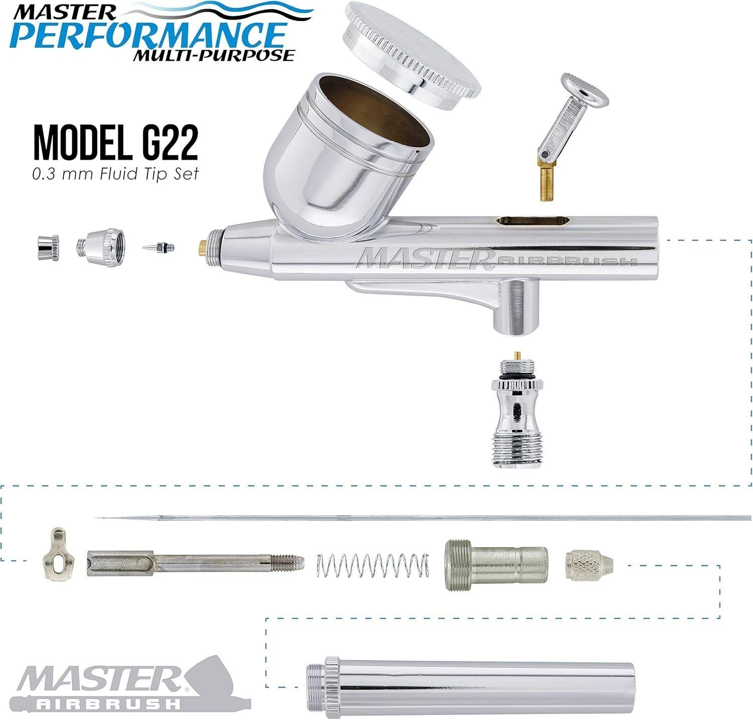 Gravity Feed Airbrushing System Gravity Feed Dual-Action Airbrush Multi-Purpose
