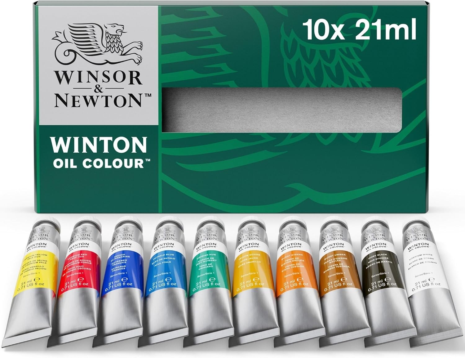 Oil Color Paint Set 10 Tubes Artist Quality High Pigment Canvas Material