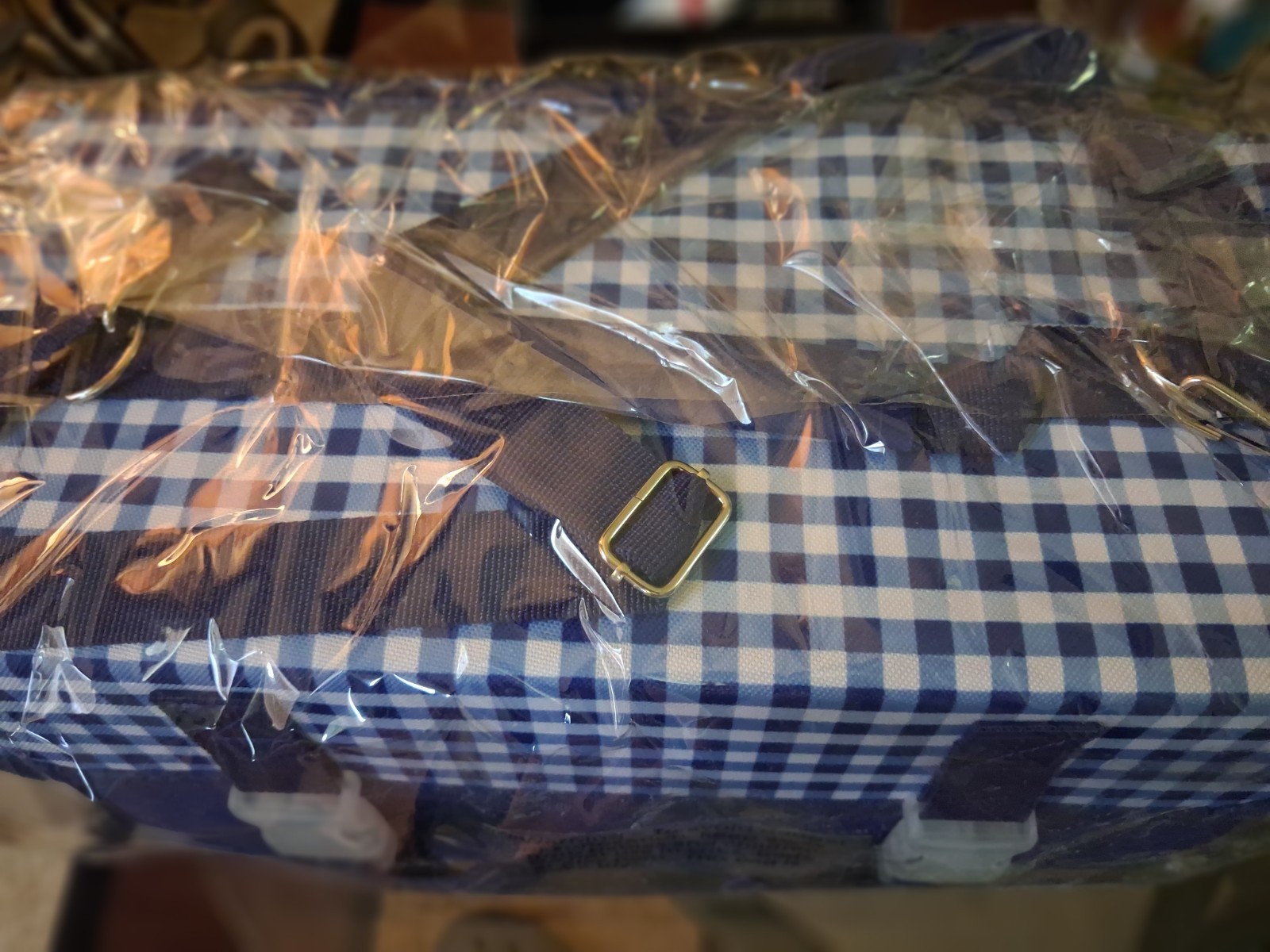 Diamond Press Mega Marker and Ink Kit with Gingham blue Storage Bag NWT