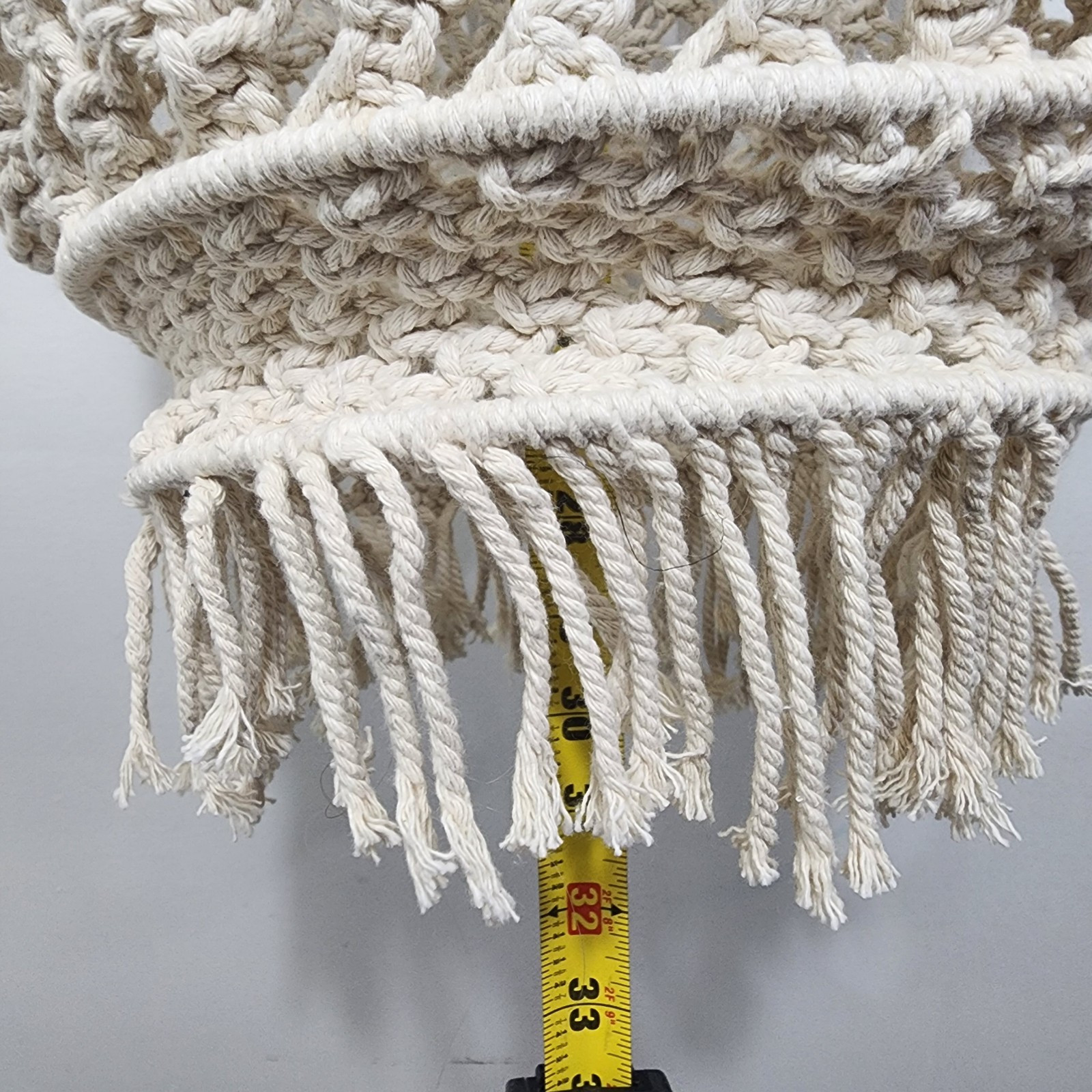 Macrame World Modern Handmade 6 pcs Rings Pendant Light Cover Shade Natural Boho