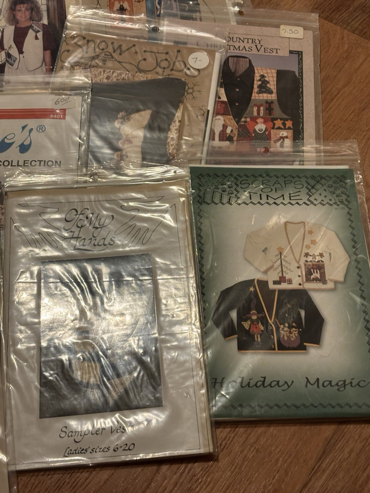 Wholesale Lot X 36 Patterns All Sizes Vests Clothing Country Homespun Cottage (2
