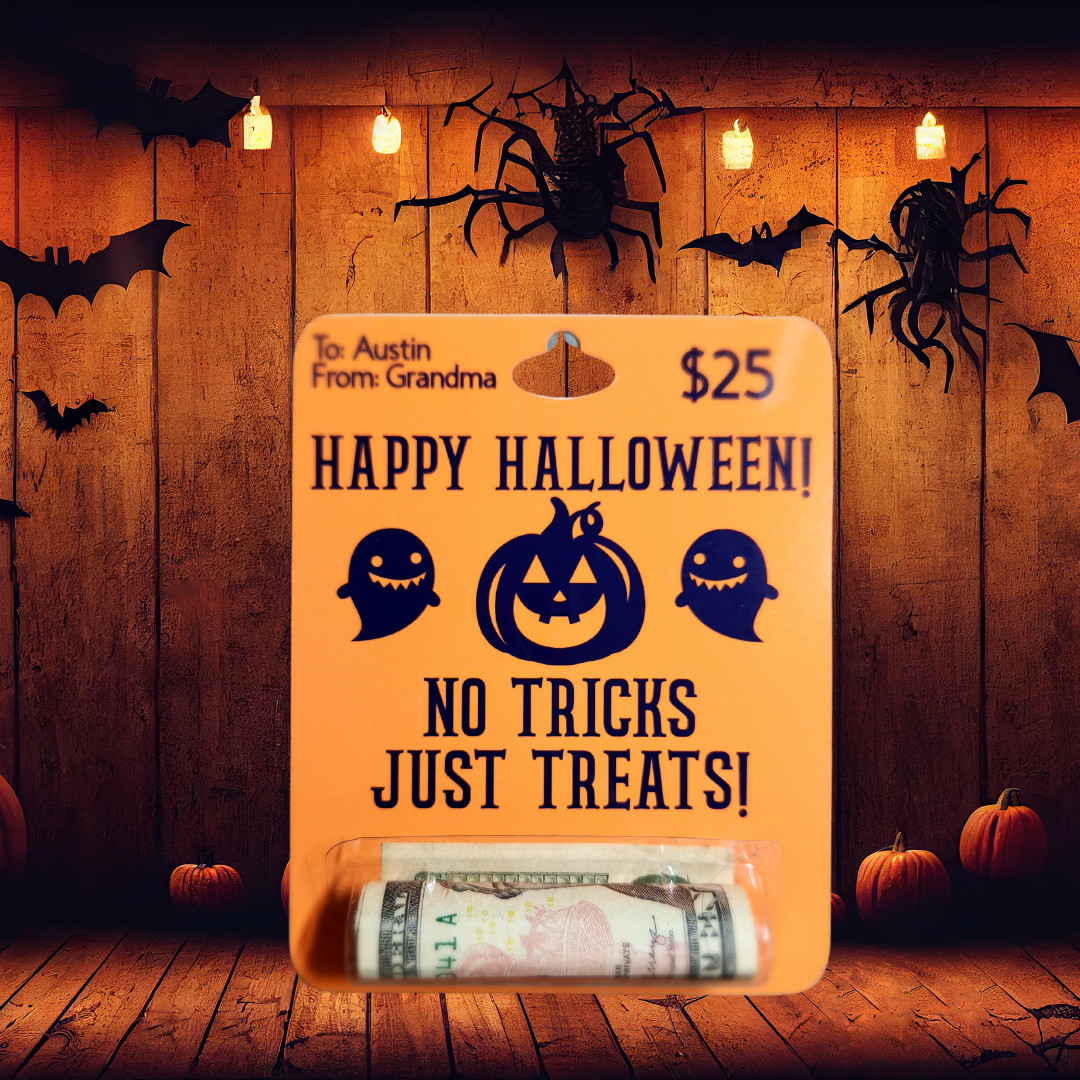 Halloween Money Card, Cash Gift, Trick or Treat Gift for Kids & Teens