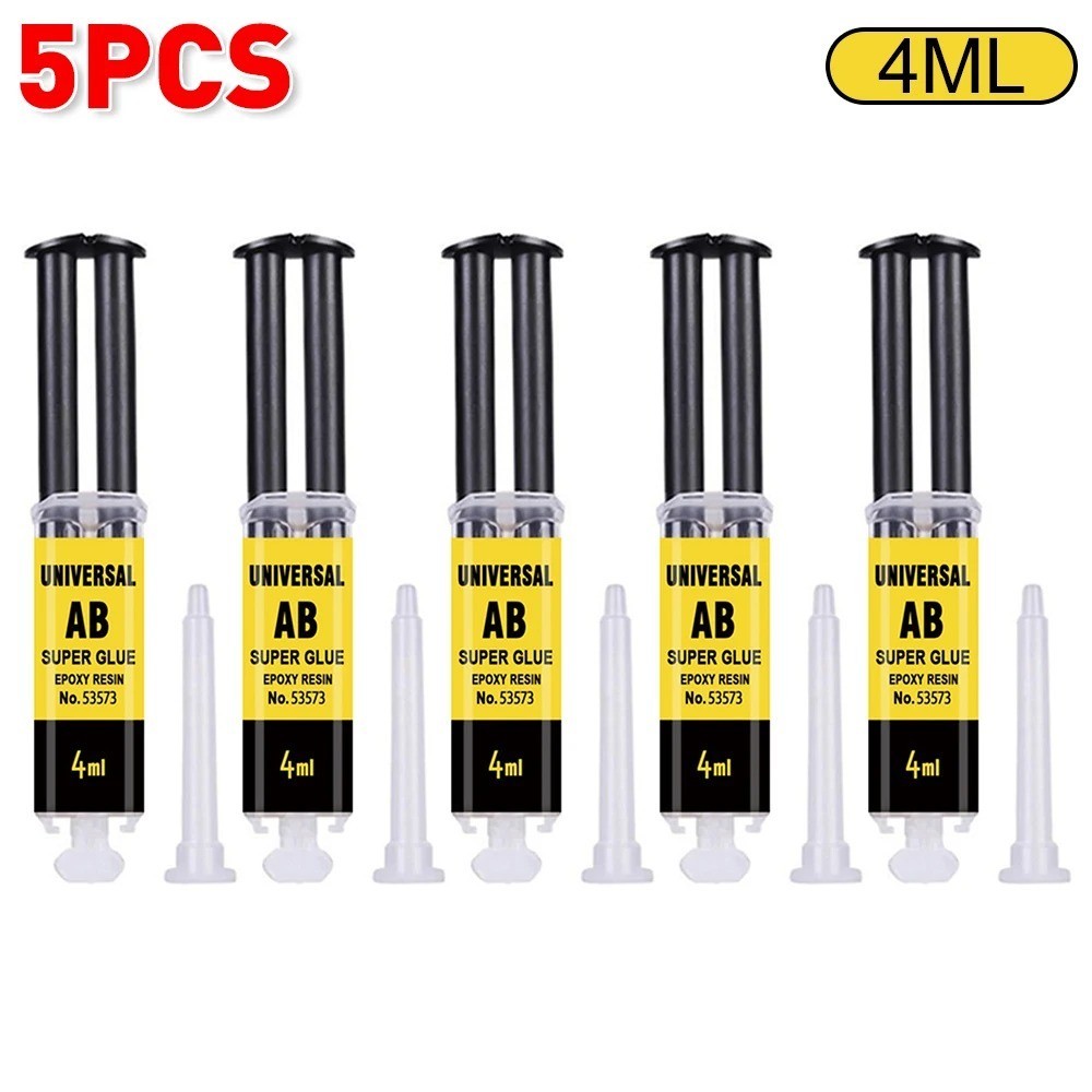 Epoxy Resin AB Super Glue 2 Min Fast Cure Strong Adhesive for Metal Plastic Wood