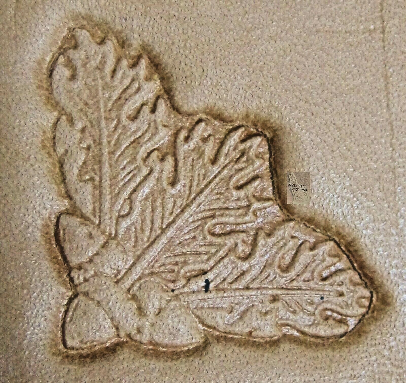 CRAFTOOL – TANDY LEATHER 3D STAMP – 8536 – OAK LEAF CORNER – 8536-00 – NEW
