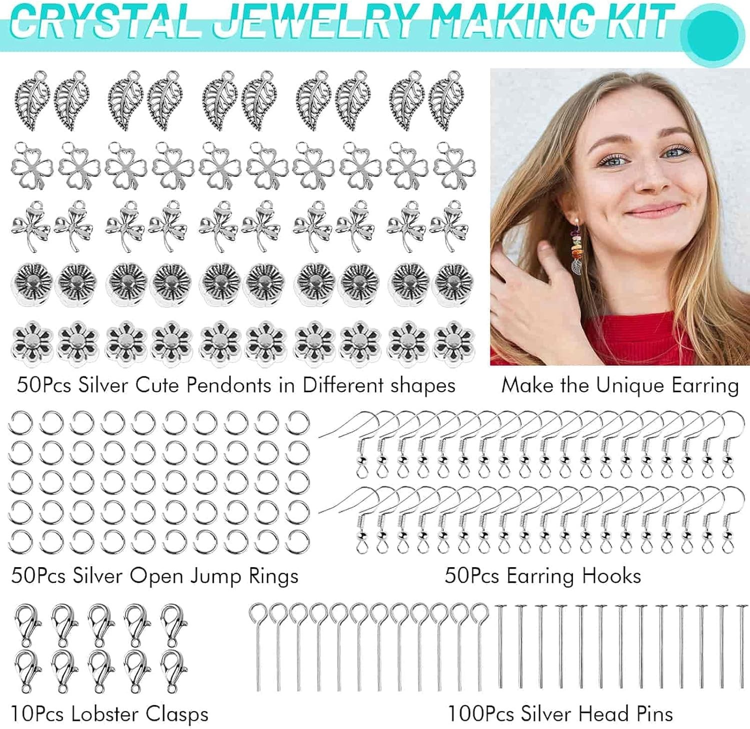 Ultimate 1660Pcs Crystal Bead Jewelry Kit with 28 Assorted Colors for Adults
