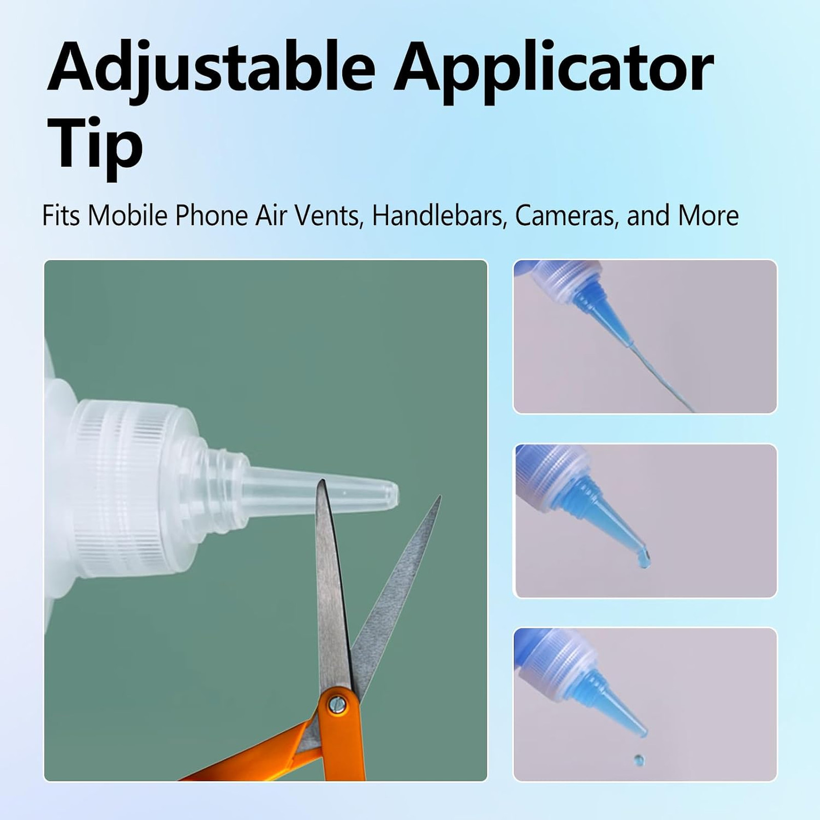 Applicator Bottle 1oz 30ml Needle Tip Squeeze Bottle 3 Pack Fine Tip Refillable