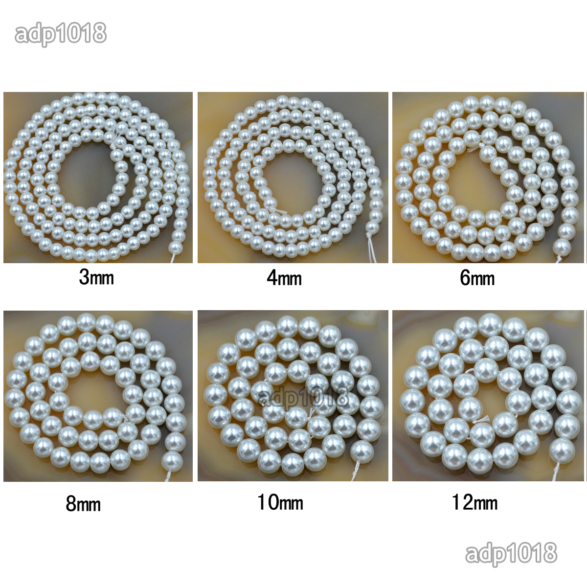 Wholesale Top Quality Czech Glass Pearl Round Beads 16” 3mm 4mm 6mm 8mm 10mm