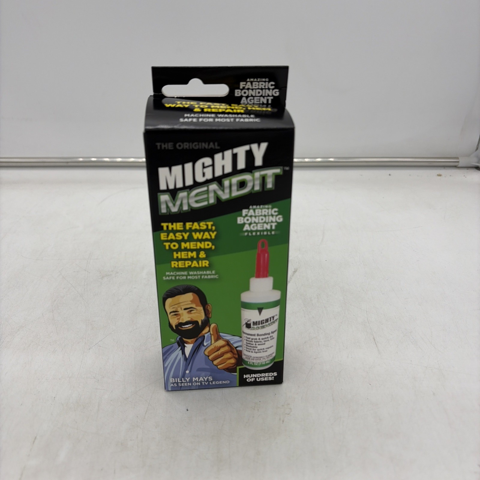 Mighty Mendit Fabric Bonding 4FL OZ Sealed New As Seen On TV With Billy Mays B9