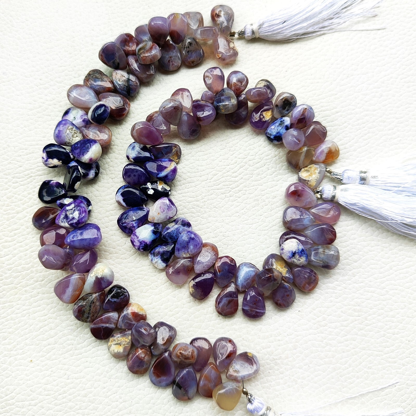 Natural Tiffany Opal Gemstone 12×9 mm Size Smooth Pear Shape Beads 8″ Strand