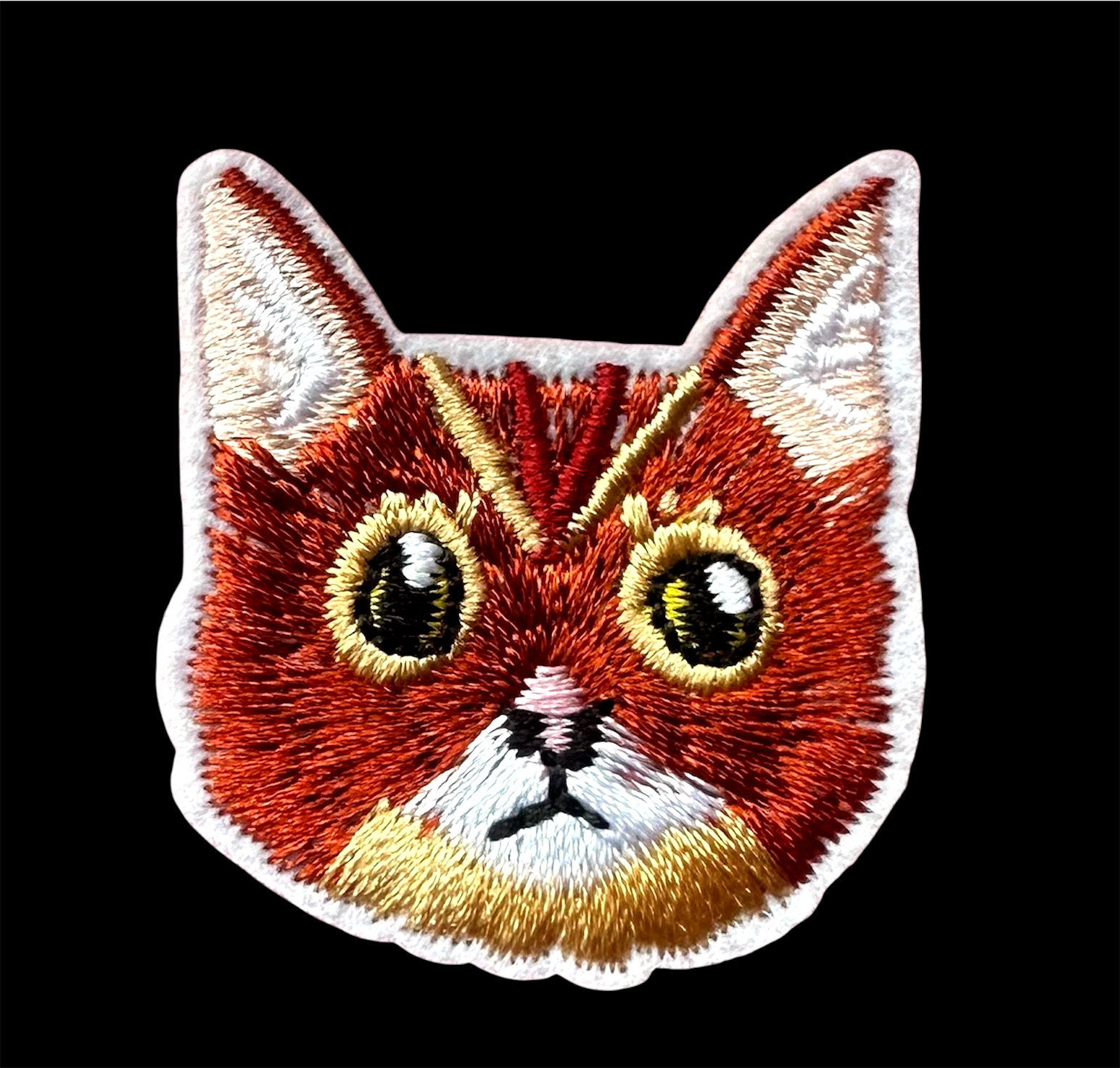 Cute Animal Face embroidered Iron-On 1+1/2 x 1+1/2 inch FREE SHIPPING