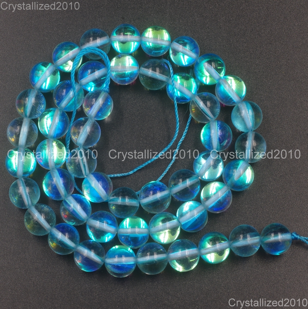 Top Crystal Glass Round Glitter Inside AB Coating Beads 6mm 8mm 10mm 12mm 15.5″
