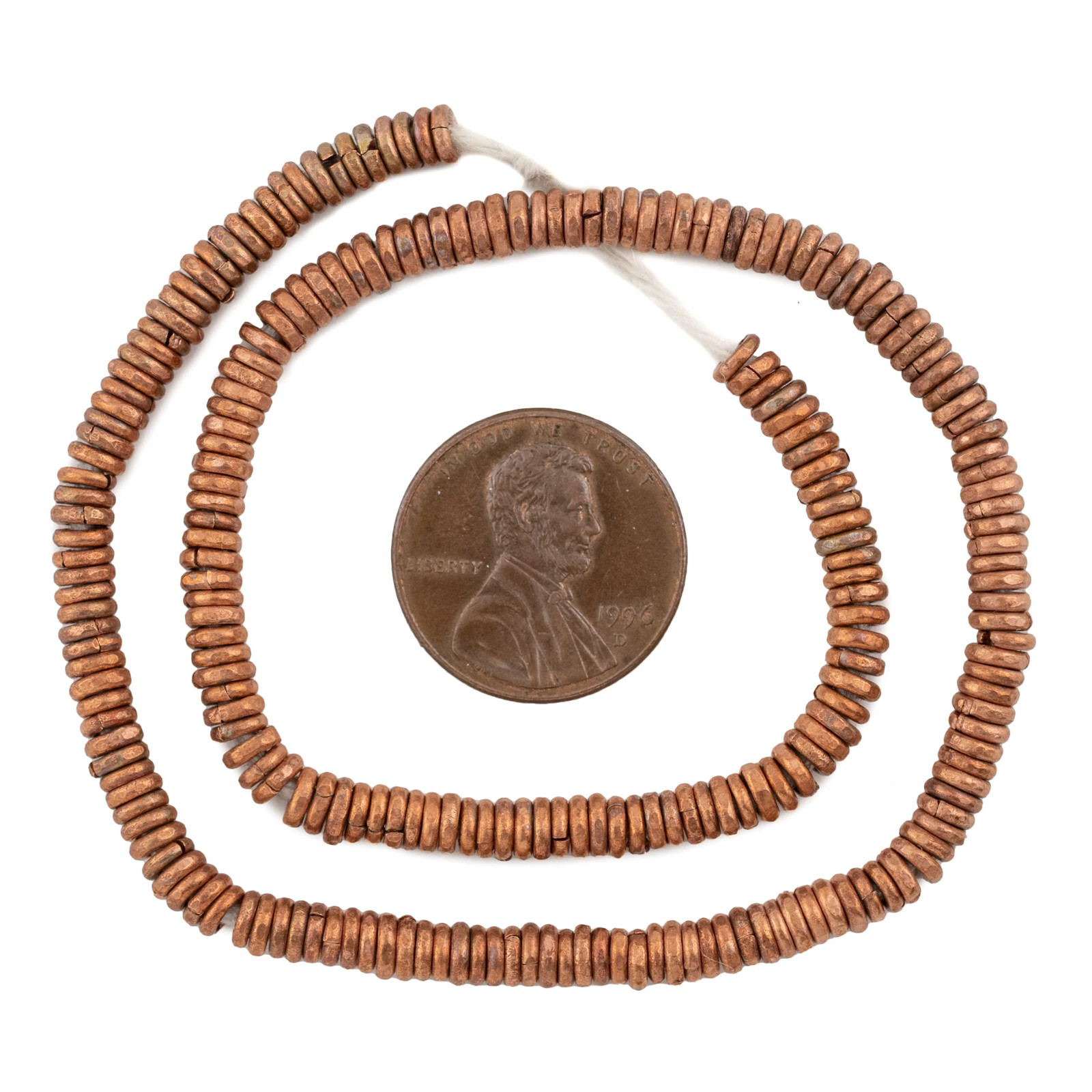Kenya Copper Heishi Beads 4mm African 30 – 32cm Handmade