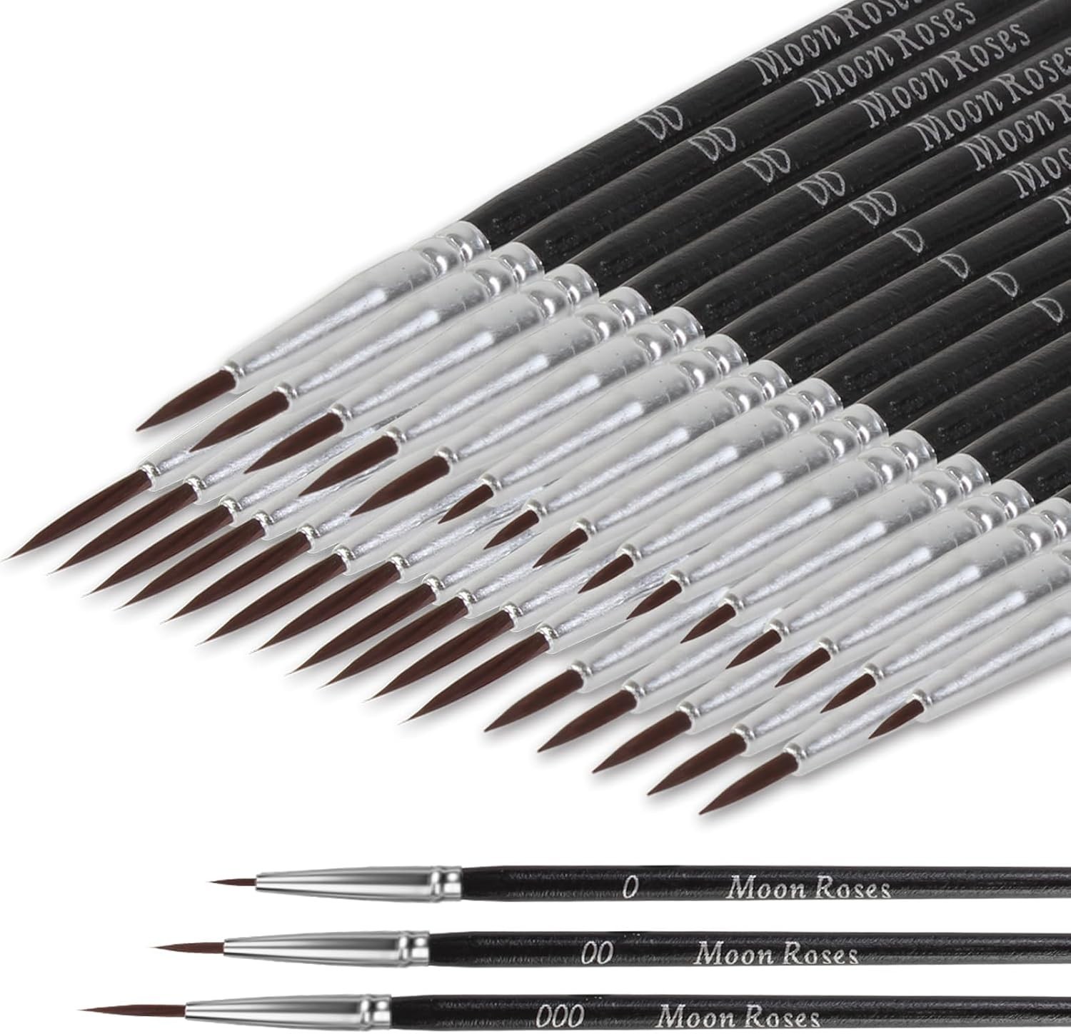 Best Model Miniature Paint Brushes Small Detail Art Paint Brush with Set 30 Pcs